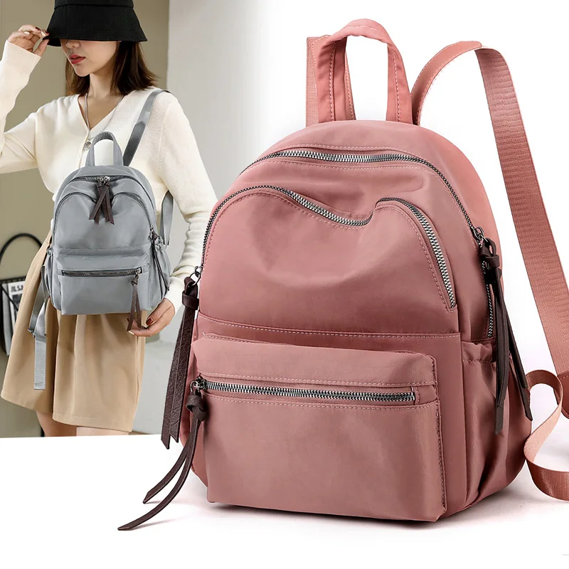 

Han Edition Tide Of Urban Distribution Nylon Rucksacking Female 2022 New Contracted Leisure Outdoor Canvas Rucksack
