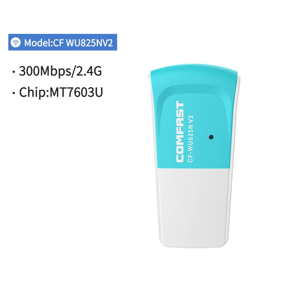 Недорогой мини USB Wifi адаптер 802.11n Антенна 150 Мбит/с USB беспроводной приемник MT7601 сетевая карта Wi-Fi для настольного ноутбука - Цвет: CF-WU825NV2