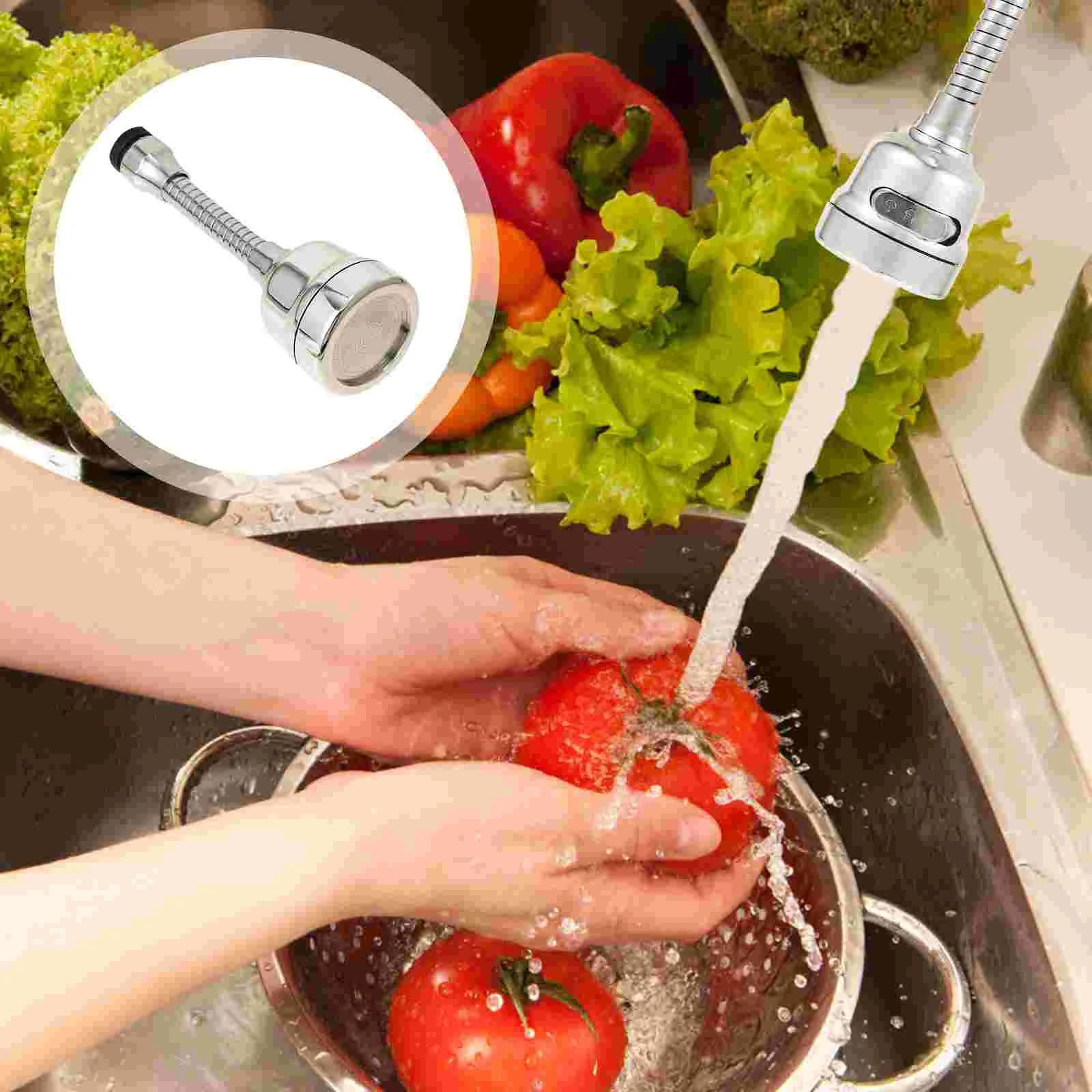 

1 шт. Вращающаяся головка распылителя воды для кухни