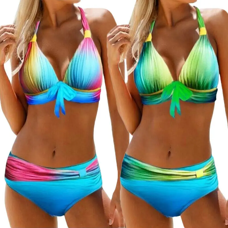 

2020 Bikinis Women Sexy Bikini Set Bandage Push Up Padded Swimwear Swimsuit Beachwear Pluz Size Swimming Suits