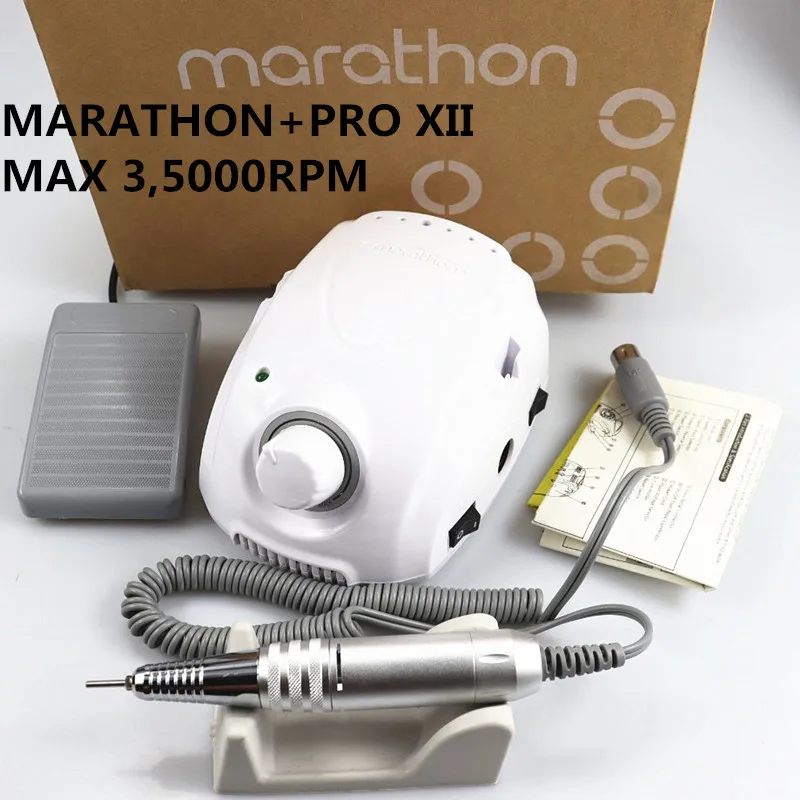Марафон Чемпион 3 PRO 105LN с ручкой 35K/45K/50K электрическая дрель для ногтей сильный 210