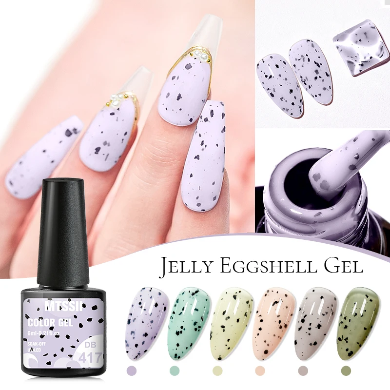 Гель-лак для ногтей Mtssii Jelly Eggshell с йогуртовым эффектом удаляемый замачиванием