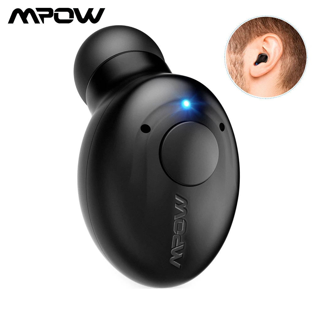 Mpow EM16 одиночный Bluetooth 5 0 наушники Беспроводной Бизнес вкладыши 10Hrs удовольствия