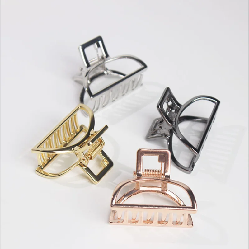 Геометрические зажимы для волос женщин и девочек зажим в форме краба Луны