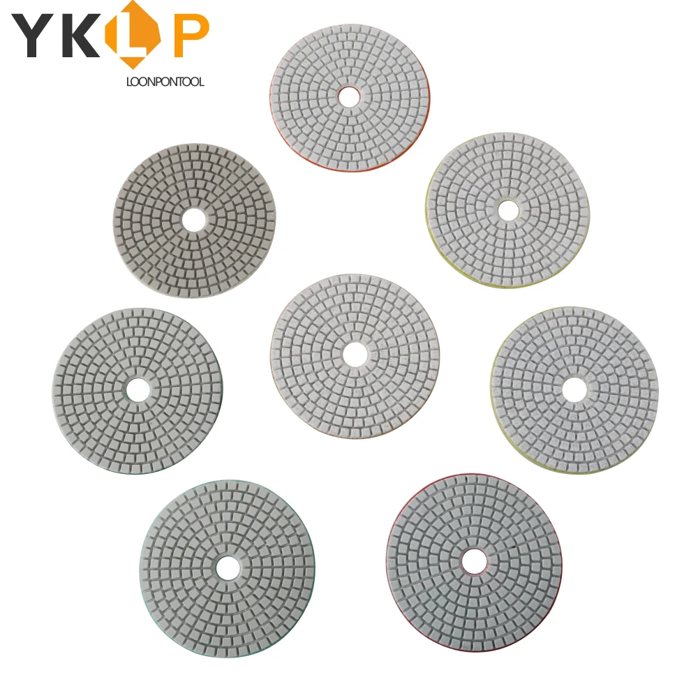 16 шт. алмазная полировальная накладка 4 дюйма 100 мм зернистость 30 8000|Абразивные