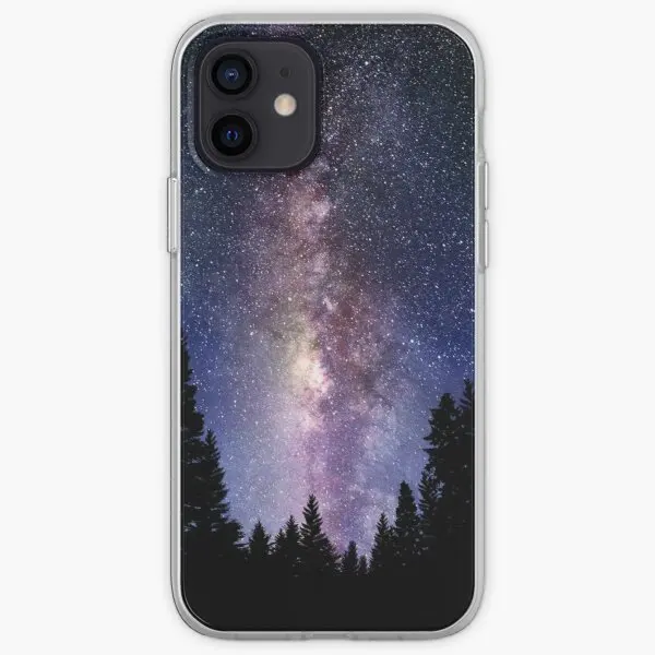 

Starry Night Forest Galaxy Stars Phone Case for iPhone 6 6S 7 8 Plus 5 5S SE 11 12 13 Pro Max Mini X XS XR Max Silicon Dog