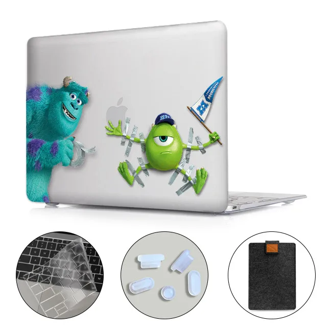 Чехол для ноутбука MTT с мультипликационным принтом для Macbook Air 11 13 Pro 13 15 Touch Bar PC, Жесткий Чехол 12 дюймов retina 13,3 15,4 дюймов, сумка для ноутбука - Цвет: MAC17