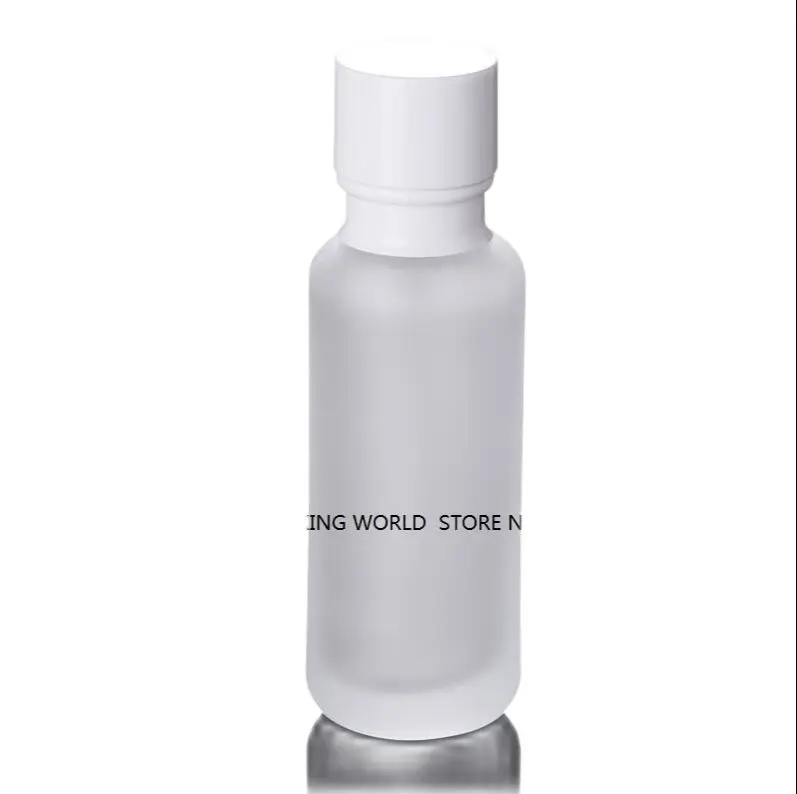 110ml frosted glass bottle with white/black pump lid for serum/lotion/emulsion/foundation cosmetic packing skin care | Красота и