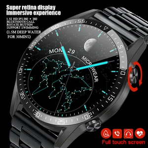 2021 new bluetooth call smart watch men spin button full touch screen ip68 waterproof heart rate smartwatch for huawei gt2 pro free global shipping