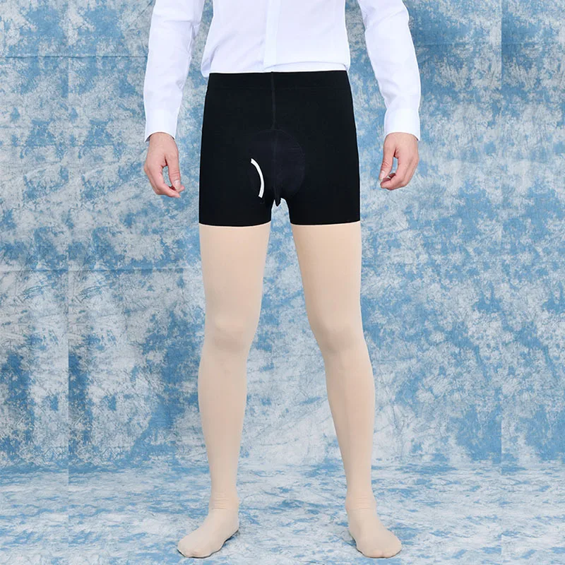 

Sexy Men Winter Thermal Pants Penile Sheath Cock Pouch Two Layers Crotch Elastic Long Johns Thick Warm Pantyhose Color Matching