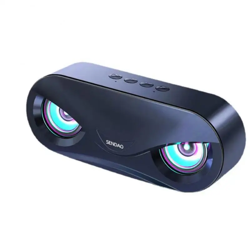 

New Mini Portable Car Audio A9 Dazzling Crack LED Wireless Bluetooth-compatible 5.2 Subwoofer Speaker TF Card