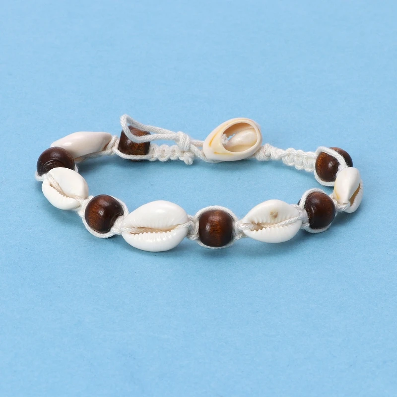 

Boho Anklet Bracelet with Shell Beach Beaded Ankle Chain Fashion Beach Jewelry