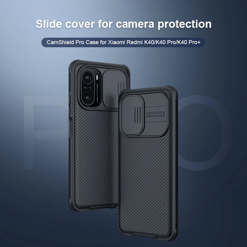 Shockproof Armor Case For Xiaomi Redmi K40 Poco F3 CamShield Slide Cover Protect Camera Lens Back Case For Redmi K40 Pro+ Plus