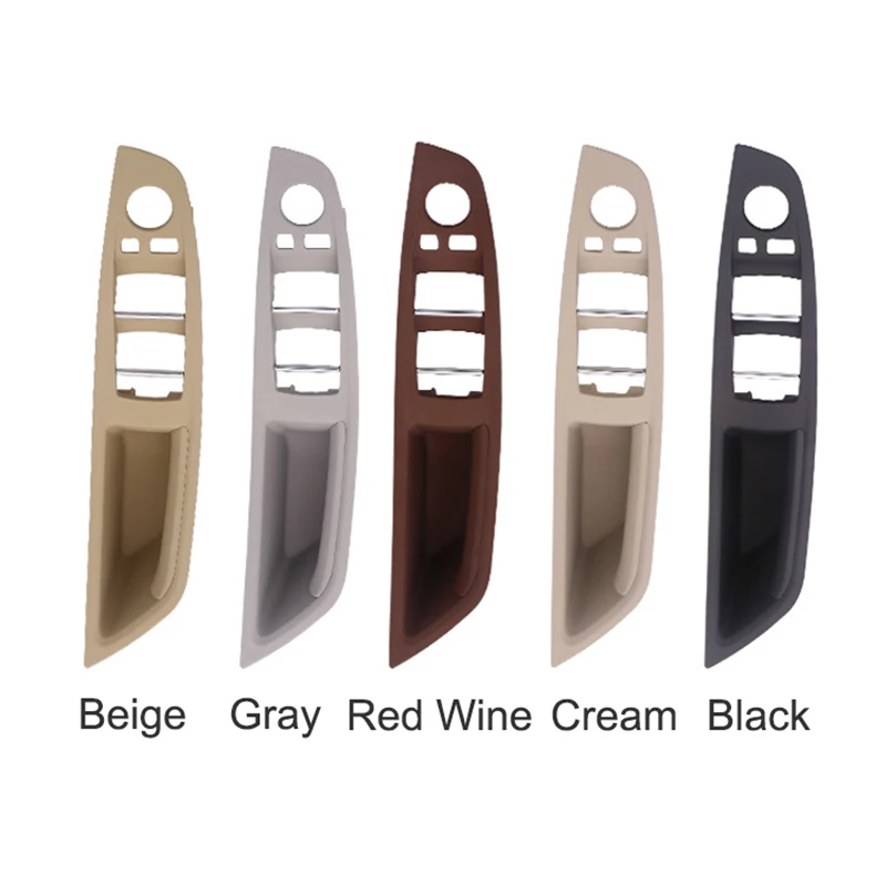 LHD RHD для BMW 5 серии F10 F11 2010 2017 бежево черная Автомобильная внутренняя дверная ручка