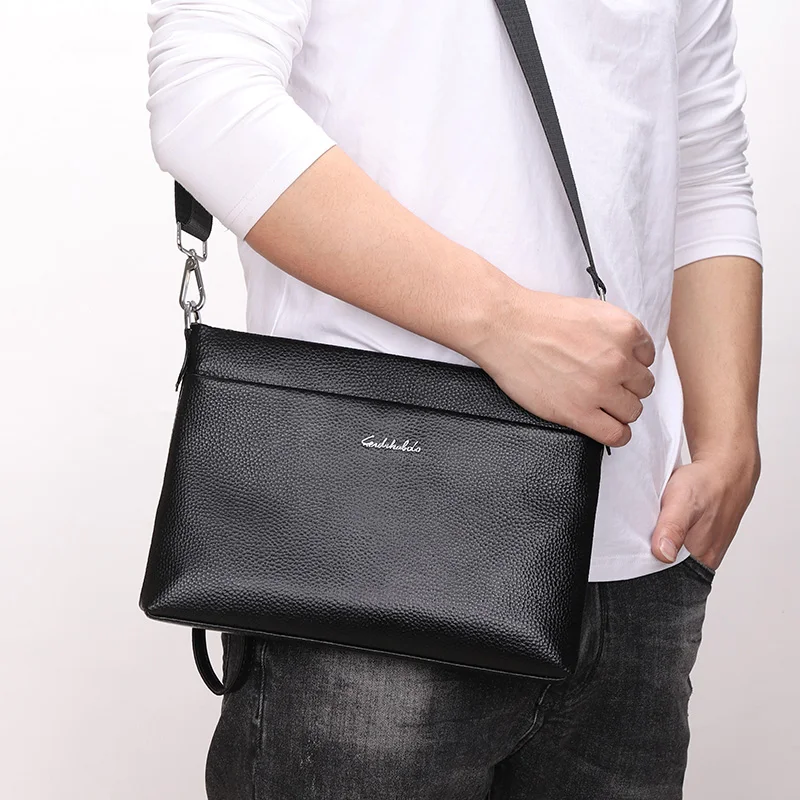 2020 Новая коллекция модных мужских сумок мужские сумки через плечо из натуральной