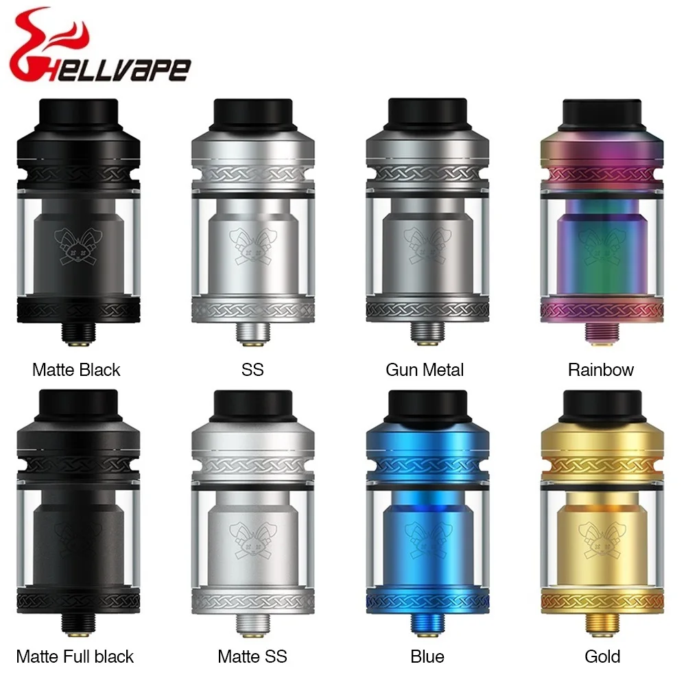 Hot Original Hellvape Dead Rabbit V2 RTA 5ml Atomizer Improved Y-type Deck Single / Dual Coil Building Vape VS Destiny Zeus X |