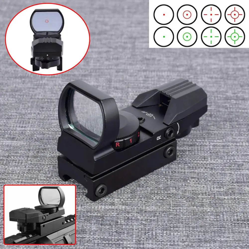 Охотничьи оптические прицелы красный зеленый точечный прицел с 4 сетчатыми