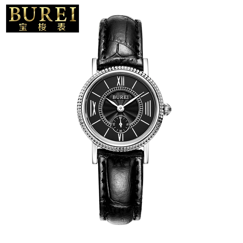 BUREI 3015 Switzerland RONDA 1064 наручные часы для женщин люксовый бренд ретро пара кварцевых