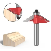 8mm shank table edge and handrail router bit with top bearing 3 option woodworking cove and round milling cutter