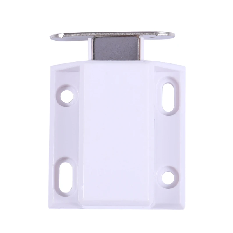 

White Push To Open Magnetic Door Drawer Cabinet Catch Touch Latch