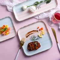 shann ceramic tableware home dining plate western plate western steak plate creative personality pasta plate dessert plate