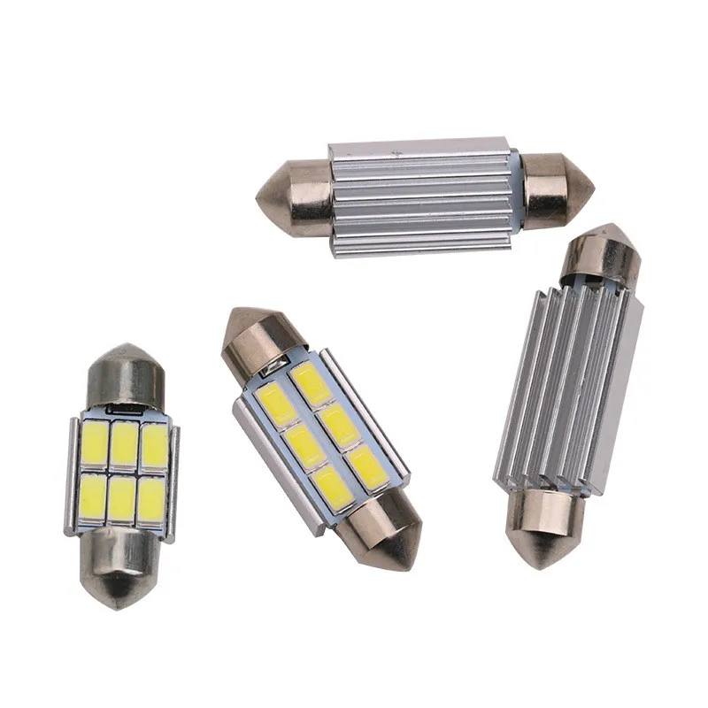 2шт белый 31 мм 36 39 41 Автомобильный светодиодный светильник 5630 6smd CANBUS без ошибок