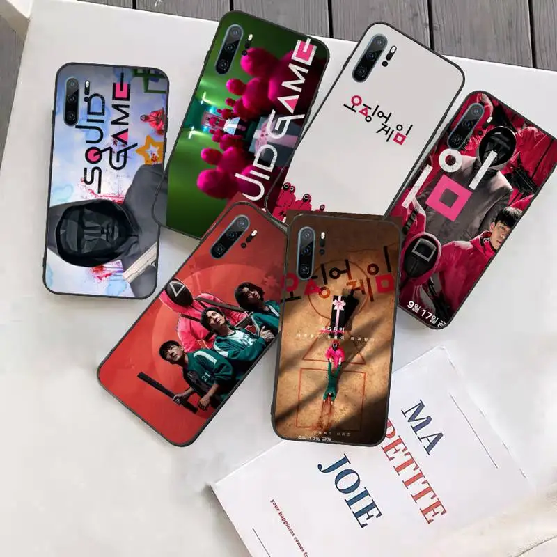 

Squid game Phone Case Funda For Huawei P9 P10 P20 P30 Lite 2016 2017 2019 plus pro P smart