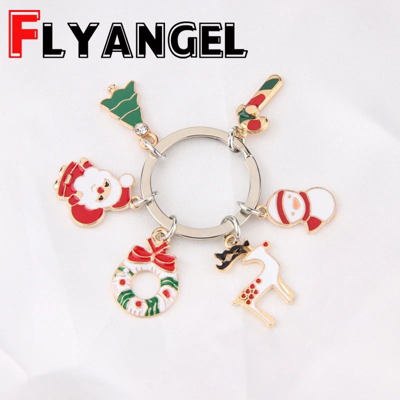 Рождественские подарки брелок Снеговик Санта Клаус Рождественская елка
