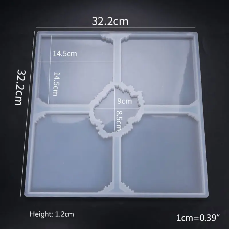 

Silicone Crystal Epoxy Resin Mold Irregular Coaster Mat Casting Mould Handmade DIY Crafts Decoration Making Tool