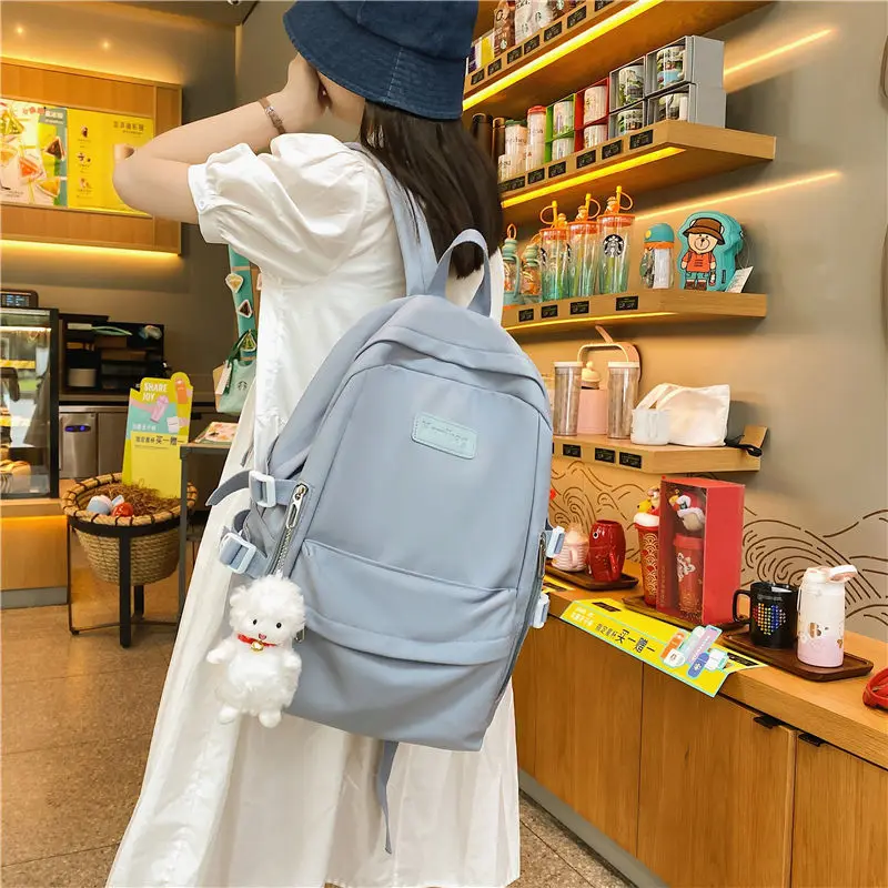 Вместительный женский рюкзак новинка 2022 Простой Школьный Forest для колледжа