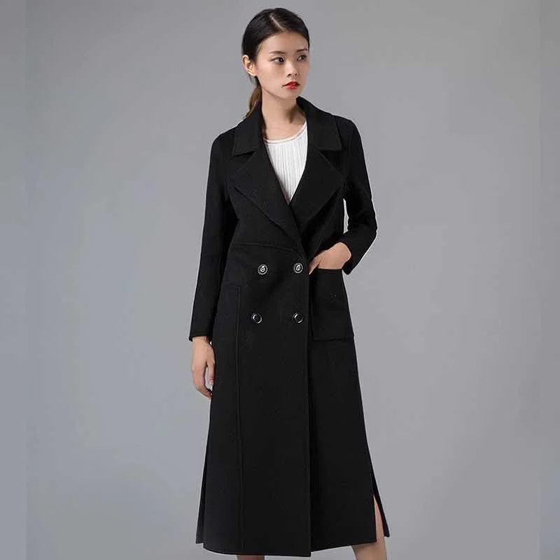 

Autumn Winter Casual Solid Jacket Fashion Women Trench Coat Plus Size Coats Outerwear Office Ladies Causal Long Overcoat