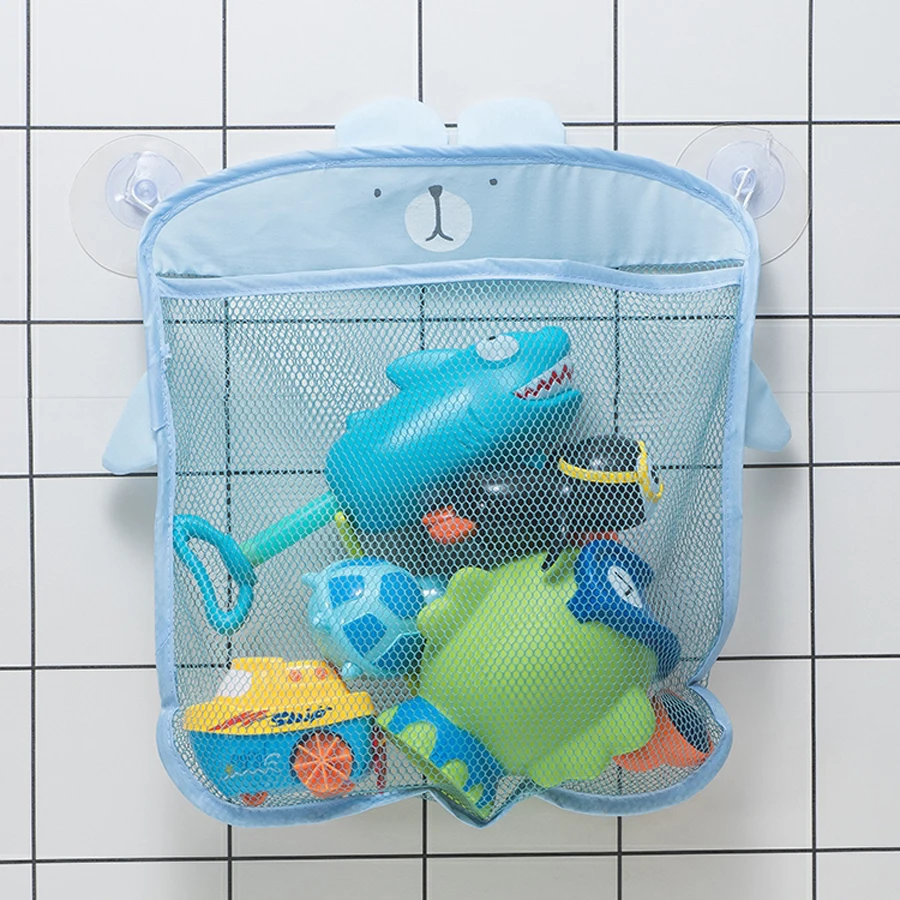 New Baby Bathroom Mesh Bag Sucker Design For Bath Toys Kids Basket Cartoon Animal Shapes Cloth Sand Storage Net | Игрушки и хобби
