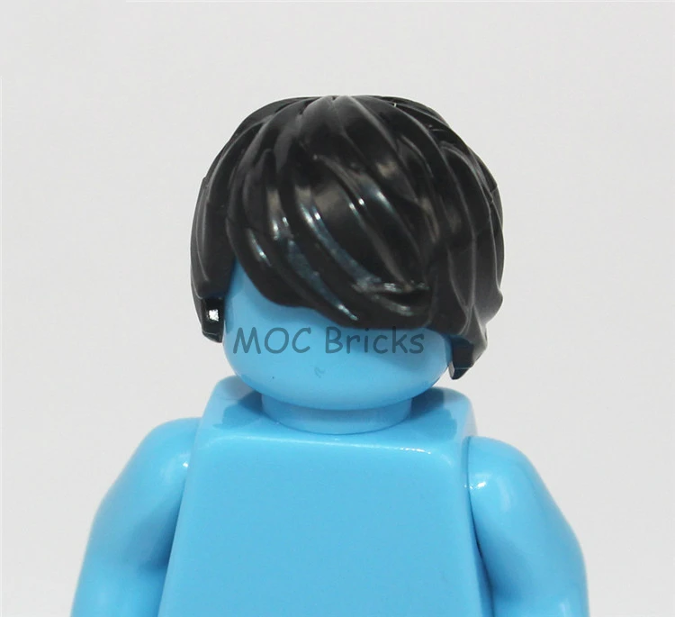 1006A 10 шт./лот кубики Moc DIY фигурки части мужские волосы Мини Аксессуары для кукол развивающие строительные блоки игрушки для детей рождественские подарки - Цвет: 1006A