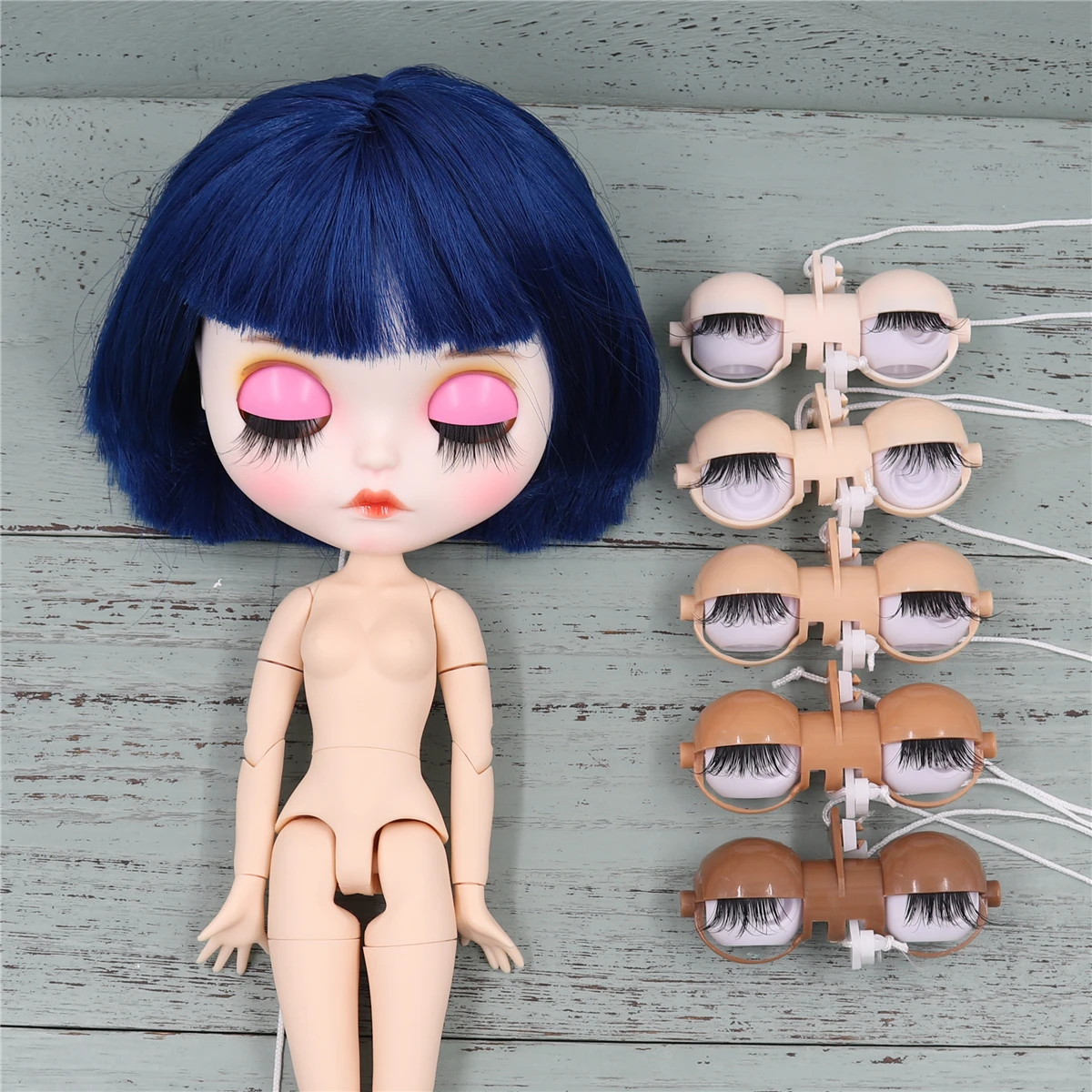 DBS Blyth кукла ледяной окрашенные розовые век машина для глаз машинное оборудование