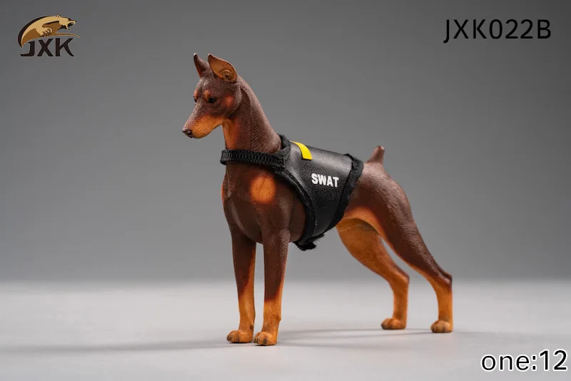 Сбор запасов 1/12 масштаб экшн фигура аксессуар Jxk022 Dobermann животное черный/коричневый кожа модель для фанатов подарки