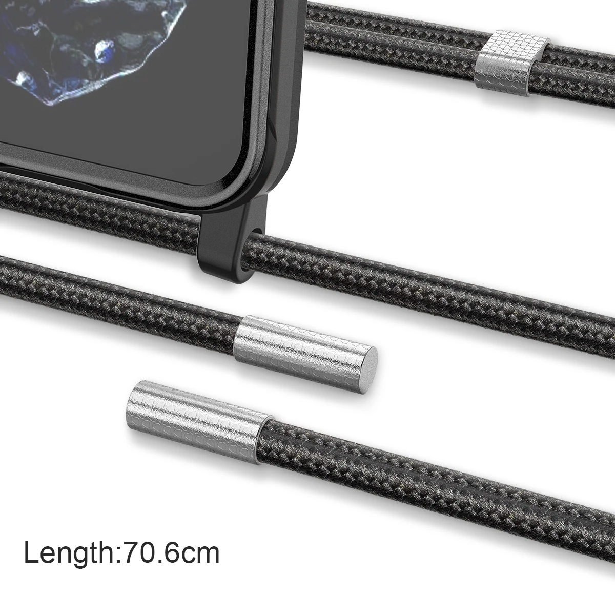 

GrandEver Phone Case With Lanyard Necklace for iphone 12 mini pro se2020 Cover Rope Crossbody with Long Neck Strap soft TPU case
