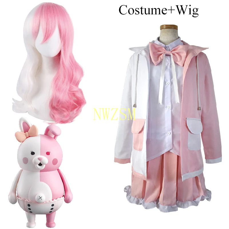 Peko Pekoyama Monomi Kirigiri Kyouko Angie Yonaga Cosplay Costume Danganronpa Cosplay Wig Costumes Halloween Costumes for Women images - 6