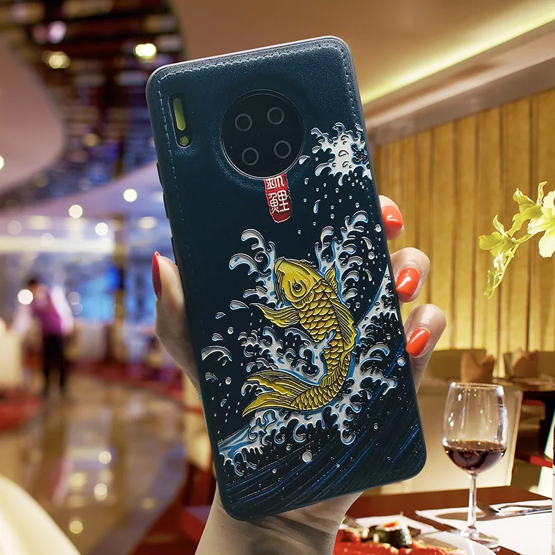 

IPhone case suitable for iPhone 12 11 Pro X 6 6S 7 8 Plus XR XS Max Chinese wind embossed leather phone case