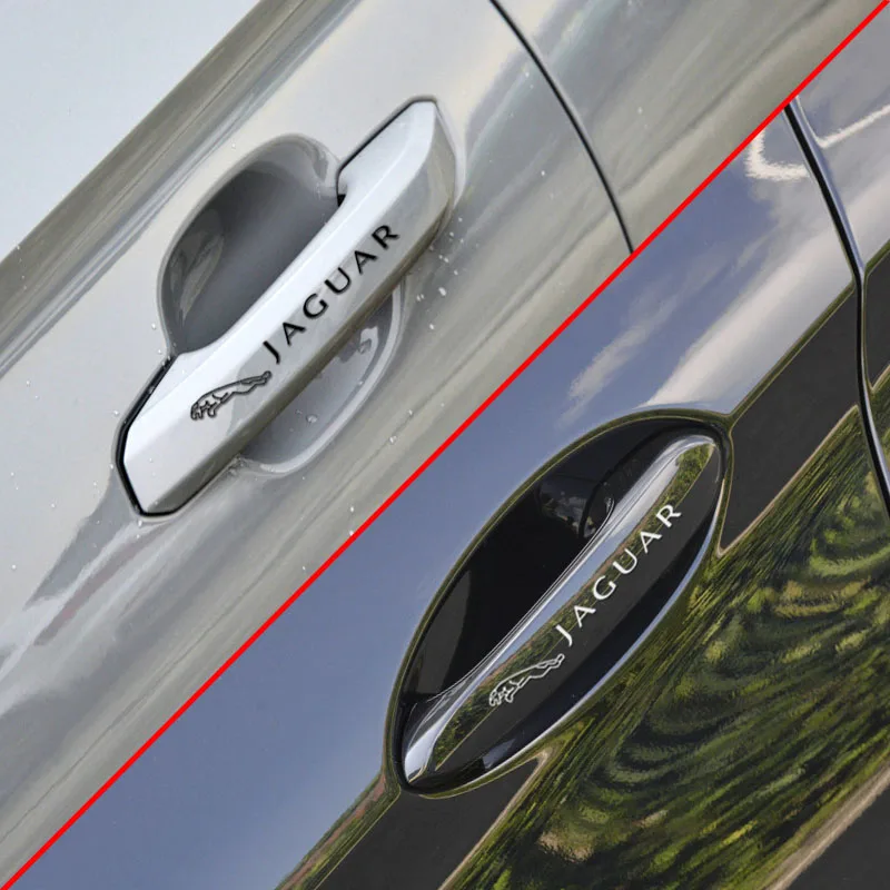 4 шт. автомобильные наклейки на дверную ручку защитная пленка для Jaguar XF XE XJ F-Pace X-Type