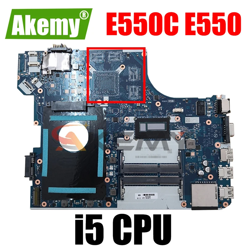 

(Free shipping) AITE1 NM-A221 Mainboard For Lenovo Thinkpad E550C E550 Laptop Notebook motherboard With i5 CPU 100% Fully Tested