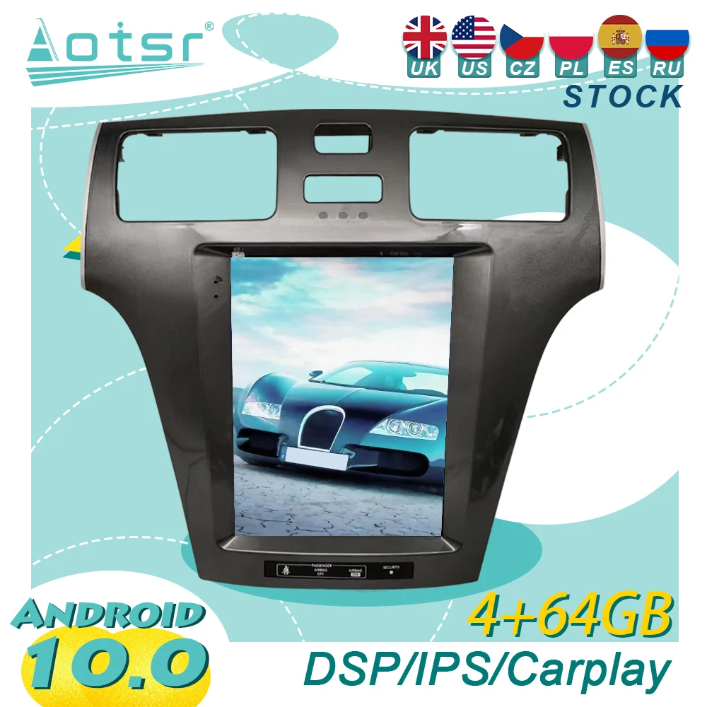 구매 도요타 Windom Lexus ES300 ES330 2001-2005 Android10 테슬라 차량용 무선 Carplay GPS 네비게이션 DSP 멀티미디어 플레이어
