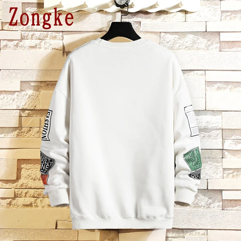 

Zongke Pullover Sweatshirt Men Clothing Harajuku Streetwear Men Vintage Sweatshirt Tracksuit Men Sweatshirts 5XL 2021 Spring
