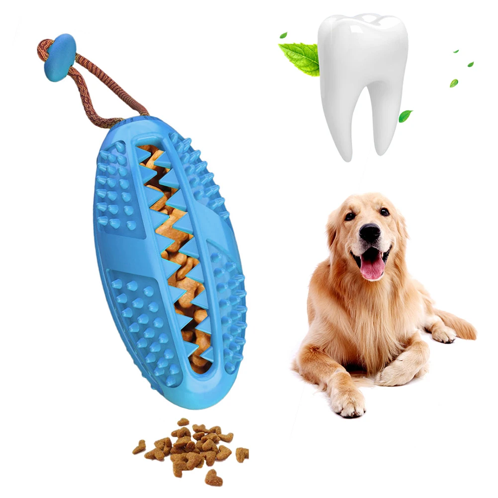 

Interactive Dog Toy Food Dispenser Ball Dog Chew Toys Dog Toothbrush Pet Molar Tooth Cleaning Supplies Doggy Puppy Dental Care