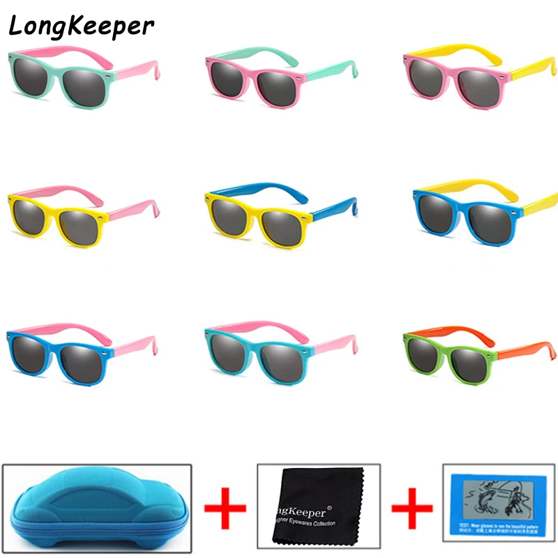 

Children Kids Polarized Sunglasses Boys Girl Baby Unbreakable Silicone Safety Sun Glasses 100% UV400 Eyewear Child Shades Oculos