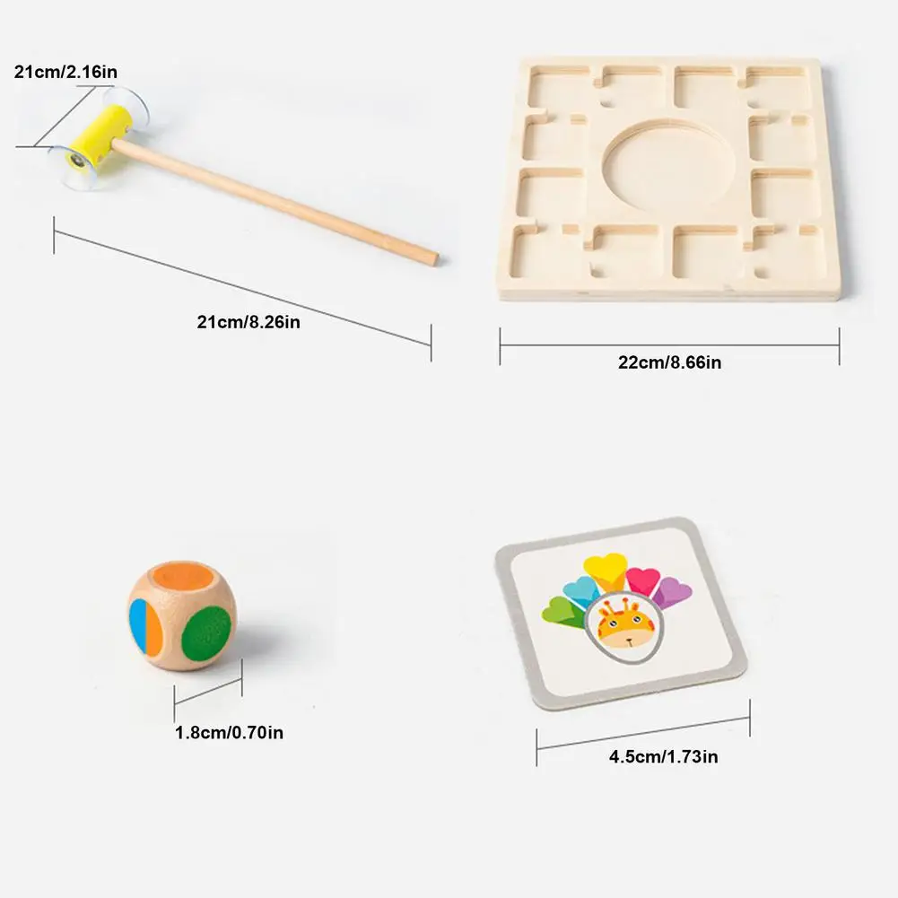 

Montessori Board Game Wooden Blocks Puzzle Game Animal Sucking Music Training Educational Blocks Sensory Game Tools