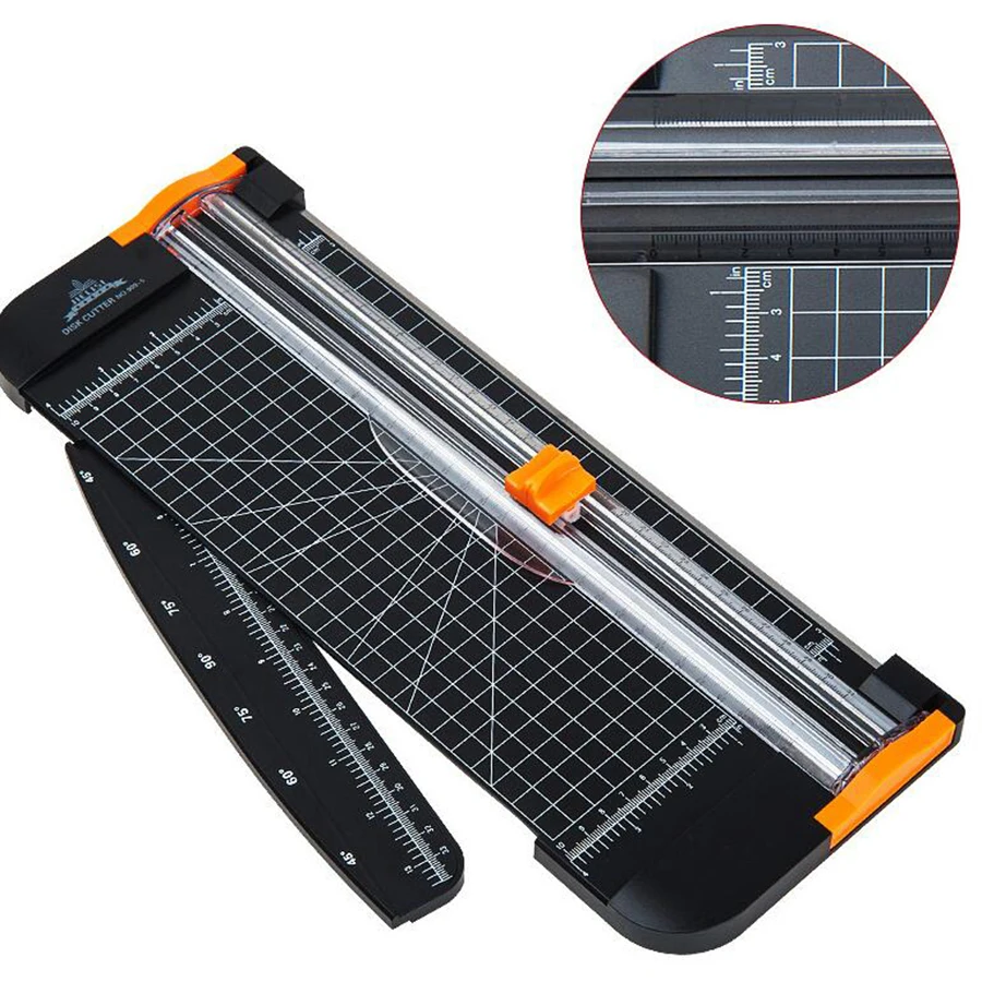 

Precision Paper Trimmer Paper Photo Cutter Portable Plastic Scrapbook Trimmers Cutter Office Cutting Mat Machine For A4 Paper
