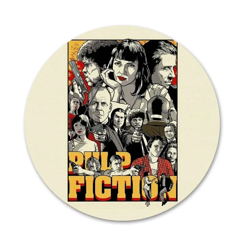 

Written Directed Quentin Tarantino Badge Brooch Pin Accessories For Clothes Backpack Decoration gift