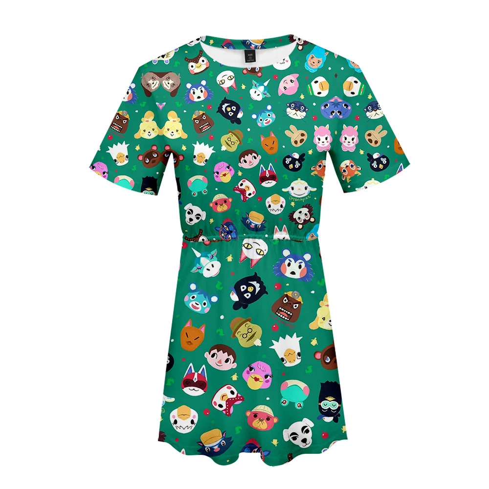 Spirited Out 3D летнее платье удобные модные повседневные с круглым воротником секс