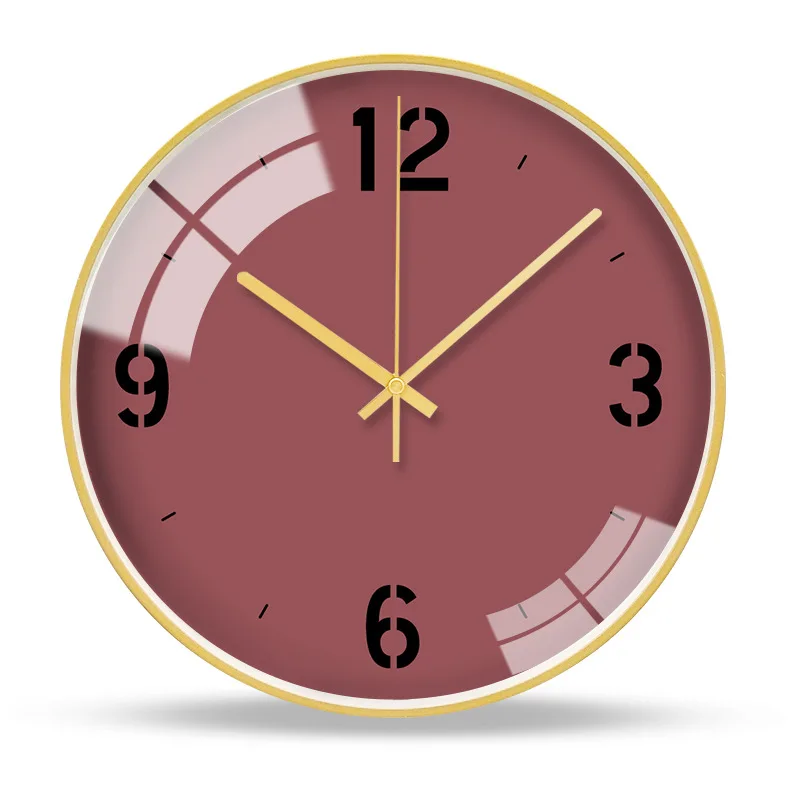 

Metal Simple Nordic Wall Clock Modern Design Art Classic Watch Wall Living Room Decorative Luxury Reloj De Pared Moderno AA50ZB