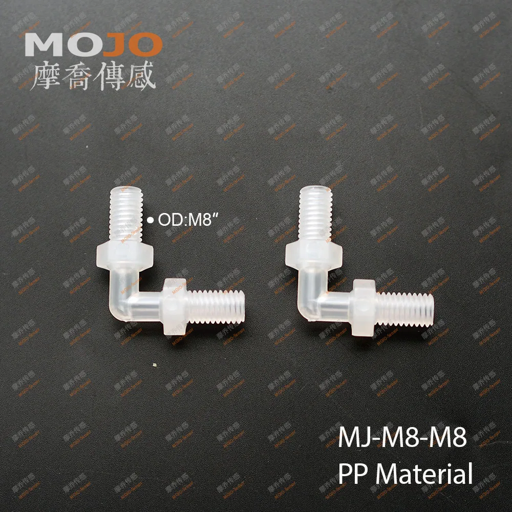 

2020 Free shipping!!MJ-M8-M8 100pcs/lots Elbow type pipe connector for M8 male thread